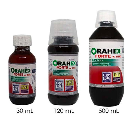 Orahex forte 0.20% Chlorhexidine digluclonate with zinc PRESCRIPTION REQUIRED