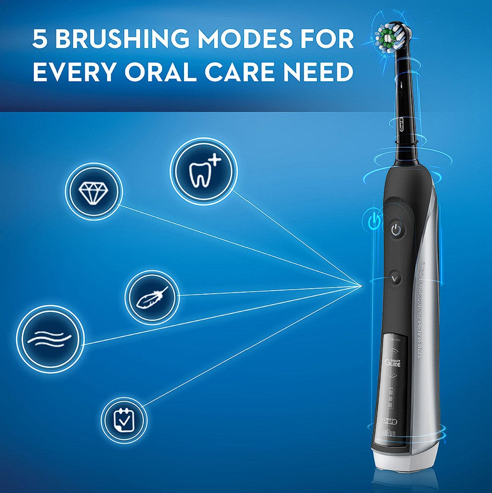Oral-B® Smart 5000 Rechargeable Electric Toothbrush, Black